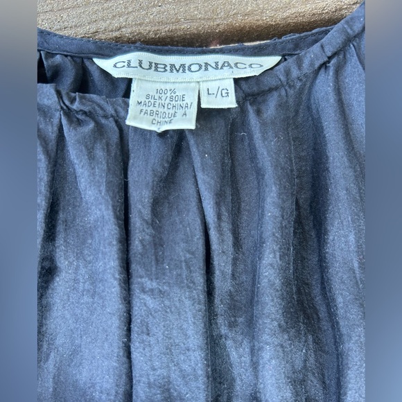 78*. CLUBMONACO Women’s
100% Silk Maxi Shift Sleeveless Dress in Black .
Size: L - Picture 9 of 10